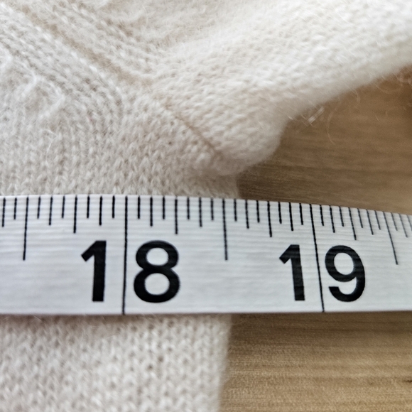 CHARTER CLUB Ivory Cashmere Crew Neck Sweater Size P/M NWT - Picture 6 of 9